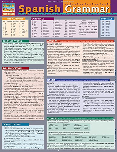 Spanish Grammar (Quick Study)