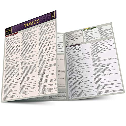 Book Cover Torts: Quickstudy Laminated Reference Guide (Law: Quick Study)