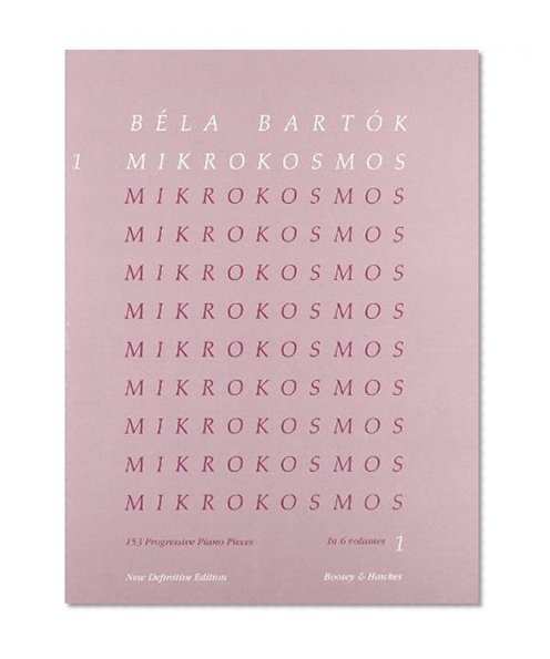Book Cover Mikrokosmos Volume 1 (Pink): Piano Solo