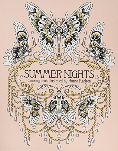 Book Cover Summer Nights Coloring Book: Originally Published in Sweden as 