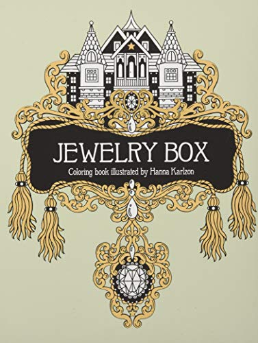 Book Cover Jewelry Box Coloring Book: Published in Sweden as 