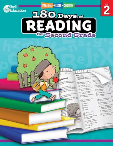 Book Cover 180 Days of Reading: Grade 2 - Daily Reading Workbook for Classroom and Home, Reading Comprehension and Phonics Practice, School Level Activities Created by Teachers to Master Challenging Concepts