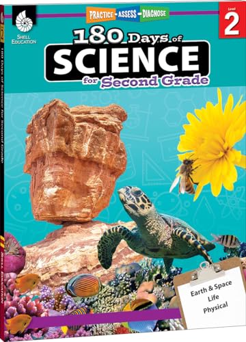 Book Cover 180 Days of Science: Grade 2 - Daily Science Workbook for Classroom and Home, Cool and Fun Interactive Practice, Elementary School Level Activities ... Concepts (180 Days of Practice, Level 2)
