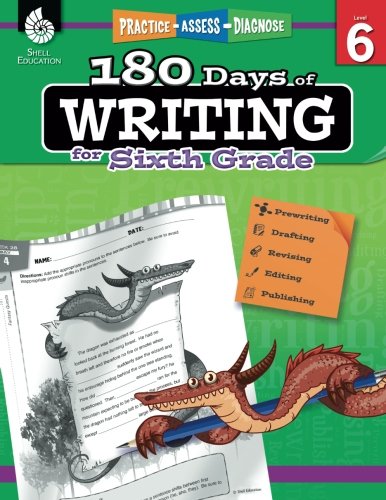 Book Cover 180 Days of Writing for Sixth Grade (180 Days of Practice)