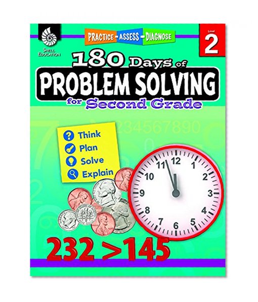 Book Cover 180 Days of Problem Solving for Second Grade (180 Days of Practice)