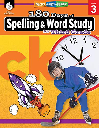 Book Cover 180 Days of Spelling and Word Study for Third Grade: Practice, Assess, Diagnose (180 Days of Practice)