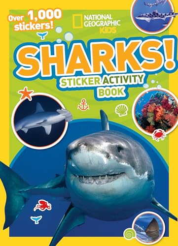 Book Cover National Geographic Kids Sharks Sticker Activity Book: Over 1,000 Stickers! (NG Sticker Activity Books)