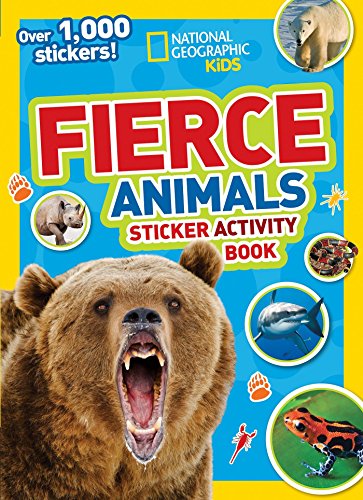Book Cover National Geographic Kids Fierce Animals Sticker Activity Book: Over 1,000 Stickers! (NG Sticker Activity Books)