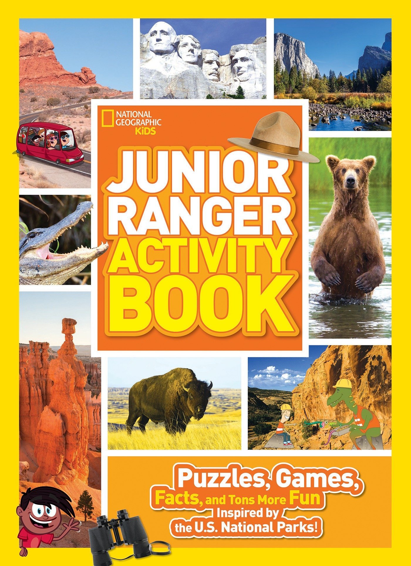 Book Cover Junior Ranger Activity Book: Puzzles, Games, Facts, and Tons More Fun Inspired by the U.S. National Parks!