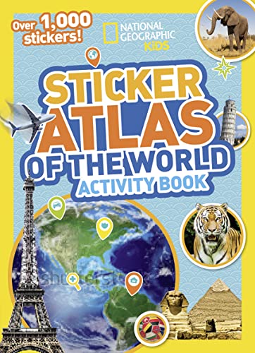 Book Cover World Atlas Sticker Activity Book
