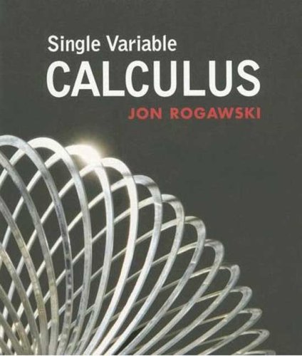 Single Variable Calculus