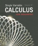 Single Variable Calculus, Volume 2