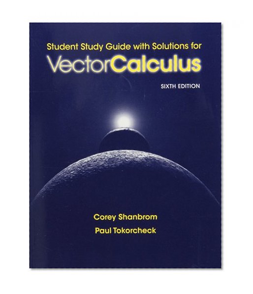 Book Cover Student Study Guide with Solutions for Vector Calculus