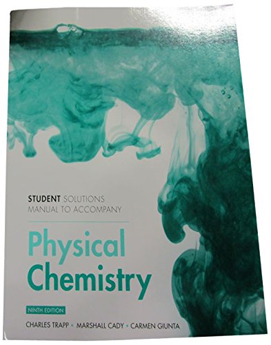 Book Cover Student Solutions Manual for Physical Chemistry