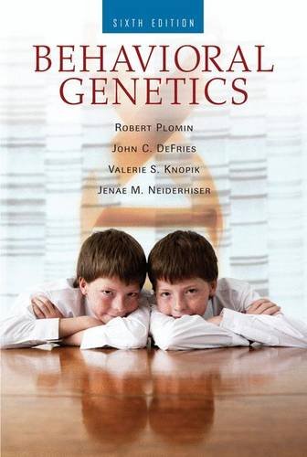 Book Cover Behavioral Genetics