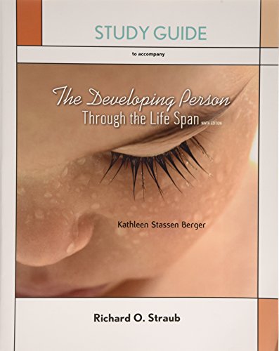 Book Cover Study Guide Developing Person Through the Lifespan