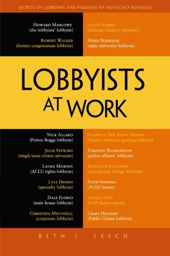 Book Cover Lobbyists at Work