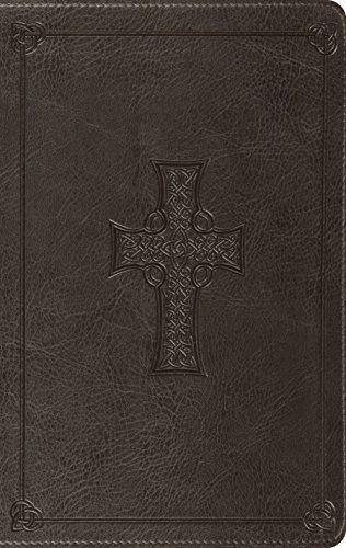 Book Cover ESV Value Thinline Bible (TruTone, Charcoal, Celtic Cross Design)