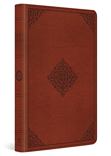 Book Cover ESV Large Print Value Thinline Bible (TruTone, Tan, Ornament Design)