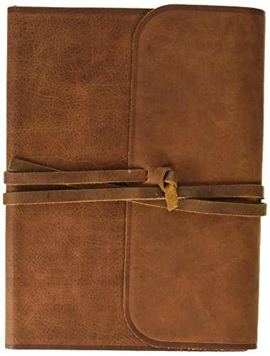 Book Cover ESV Single Column Journaling Bible, Large Print (Brown, Flap with Strap)