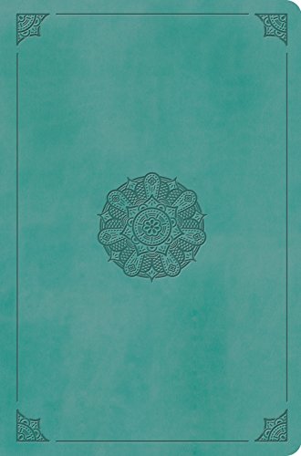 Book Cover ESV Value Compact Bible (TruTone, Turquoise, Emblem Design)