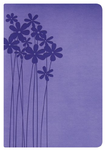 Book Cover RVR 1960 Biblia Tamaño Personal, lilas en flor símil piel (Spanish Edition)