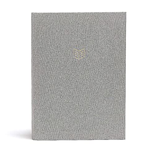 Book Cover CSB She Reads Truth Bible, Gray Linen Cloth Over Board, Black Letter, Full-Color Design, Wide Margins, Notetaking Space, Devotionals, Reading Plans, Easy-To-Read Bible Serif Type