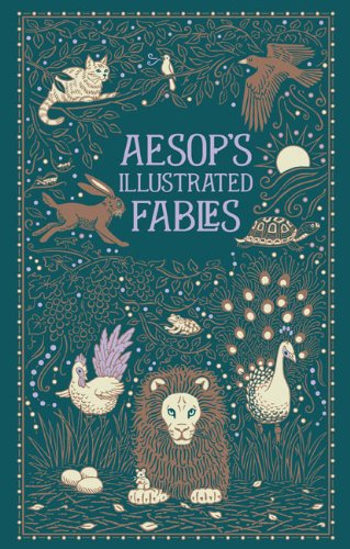 Book Cover Aesops Illustrated Fables (Leatherbound Classic Collection) by Aesop (2013) Leather Bound