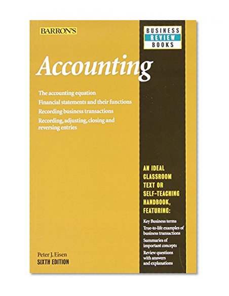 Book Cover Accounting (Barron's Business Review Series)