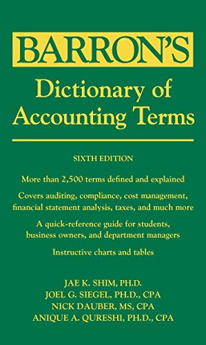 Book Cover Dictionary of Accounting Terms (Barron's Business Dictionaries)