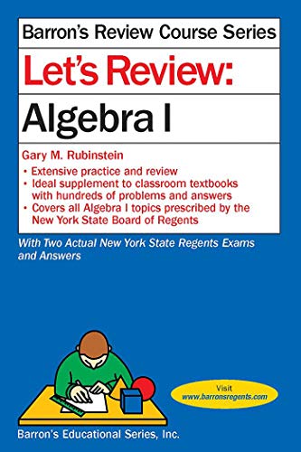 Book Cover Let's Review Algebra I (Let's Review Series)