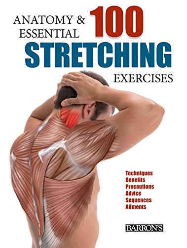 Book Cover Anatomy and 100 Essential Stretching Exercises