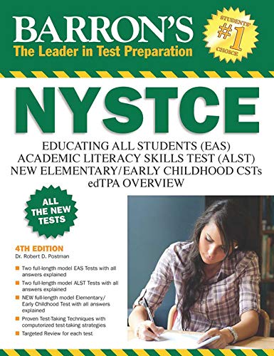 Book Cover NYSTCE: EAS / ALST / CSTs / edTPA (Barron's Test Prep NY)