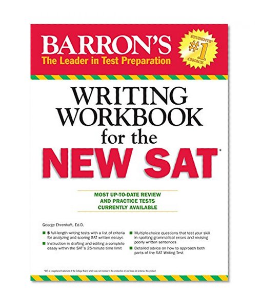 Book Cover Barron's Writing Workbook for the NEW SAT, 4th Edition