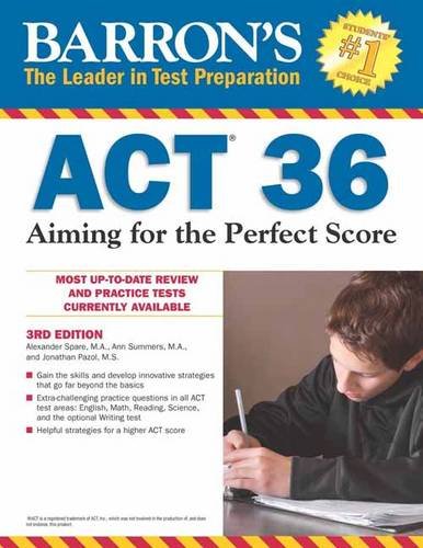 Book Cover Barron's ACT 36, 3rd Edition: Aiming for the Perfect Score