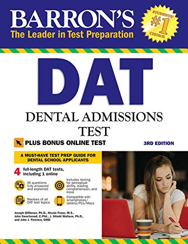 Book Cover DAT: Dental Admissions Test (Barron's Test Prep)