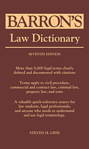 Book Cover Law Dictionary