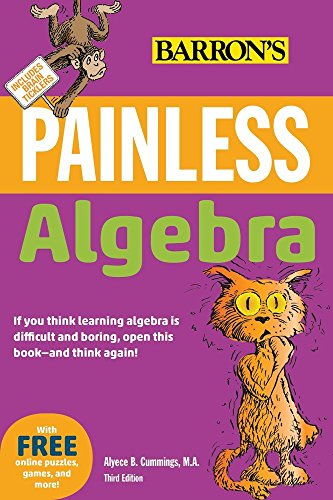 Book Cover Painless Algebra (Painless Series)