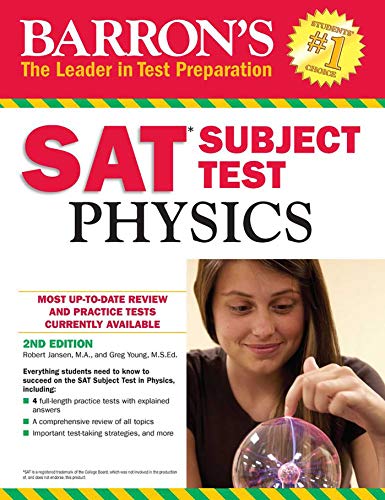 Book Cover Barron's SAT Subject Test: Physics, 2nd Edition