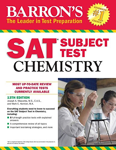 Book Cover Barron's SAT Subject Test: Chemistry, 13th Edition