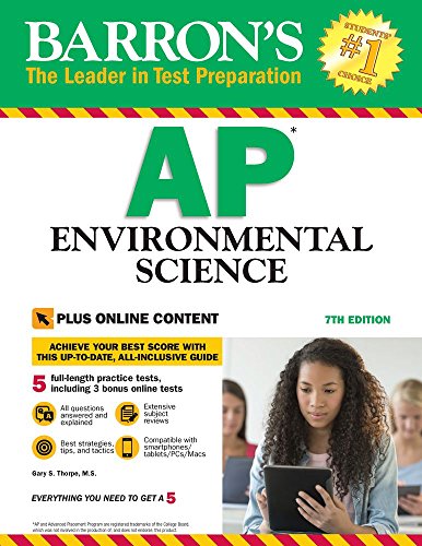 Book Cover Barron's AP Environmental Science, 7th Edition: with Bonus Online Tests
