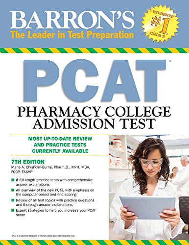 Book Cover PCAT: Pharmacy College Admission Test (Barron's Test Prep)