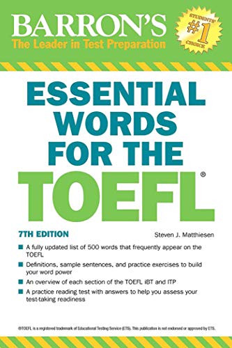 Book Cover Essential Words for the TOEFL (Barron's Test Prep)