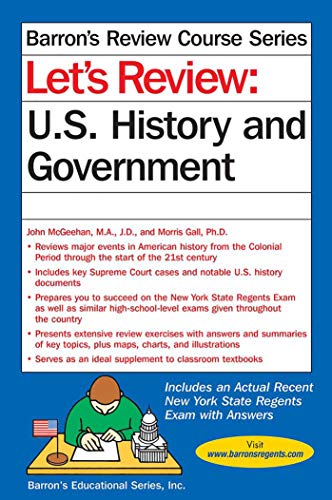 Book Cover Let's Review U.S. History and Government (Barron's Regents NY)
