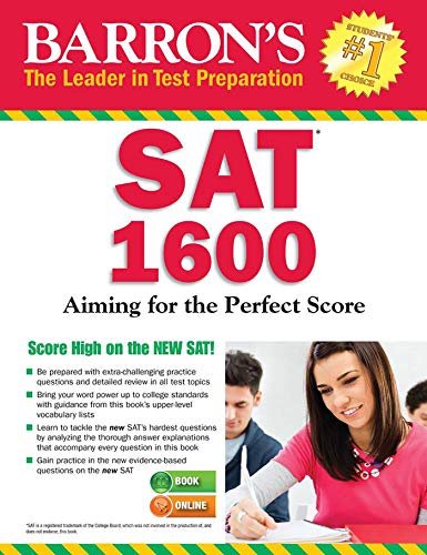 Book Cover Barron's SAT 1600, 6th Edition: with Bonus Online Tests (Barron's Test Prep)