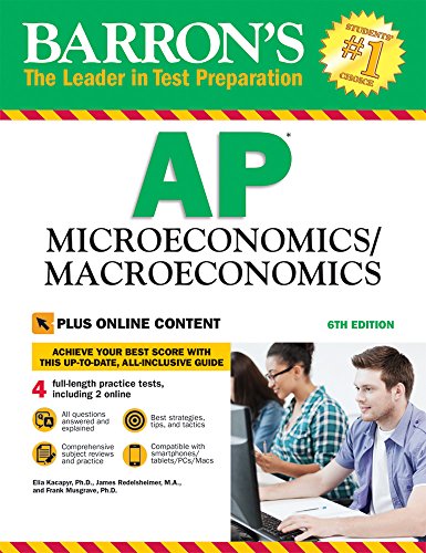 Book Cover Barron's AP Microeconomics/Macroeconomics, 6th Edition: with Bonus Online Tests (Barron's Test Prep)