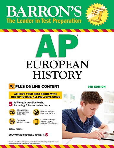 Book Cover Barron's AP European History: with Bonus Online Tests