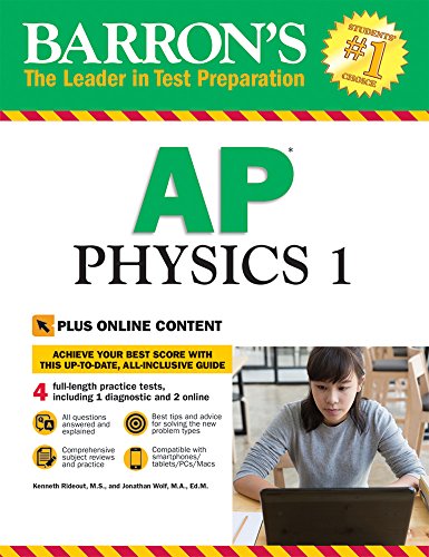 Book Cover Barron's AP Physics 1: with Bonus Online Tests (Barron's AP Physics 1 and 2)