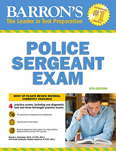 Book Cover Barron's Police Sergeant Examination, 6th Edition (Barron's Test Prep)