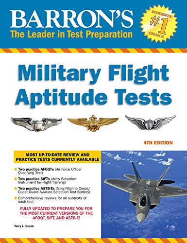 Book Cover Military Flight Aptitude Tests (Barron's Military Flight Aptitude Tests)